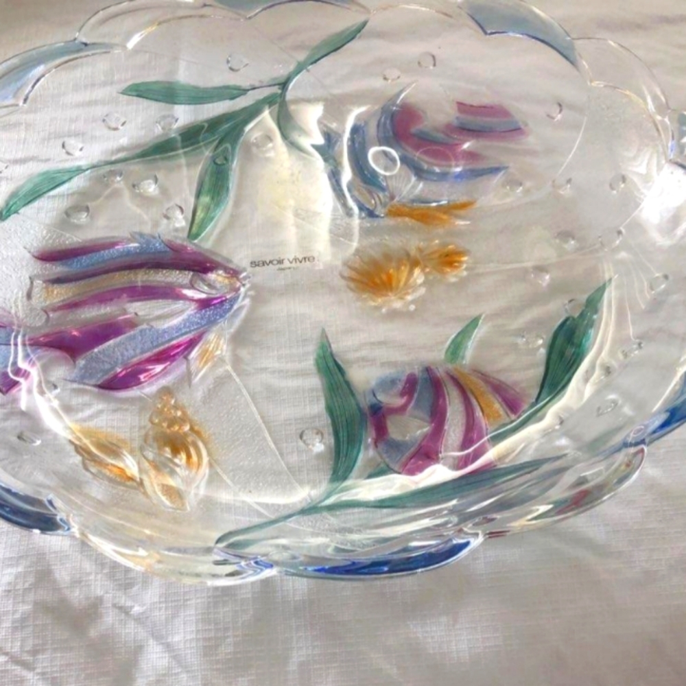 Glass Server Party  Platter